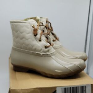 WOMEN'S SPERRY Top-SIDER SALT WATER DUCK BOOTS SIZE 9 (VIEW ALL PHOTOS)